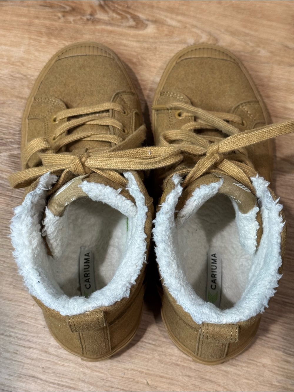 Cariuma Oca High Sneakers All Camel Suede Lifestyle Shoes Size 7 - Picture 5 of 11